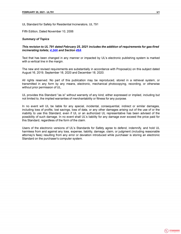 UL 791 PDF UL 791 PDF